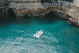 Polignano a Mare: Palazzese cave and more, boat tour to discover Polignano's high rocky coastline